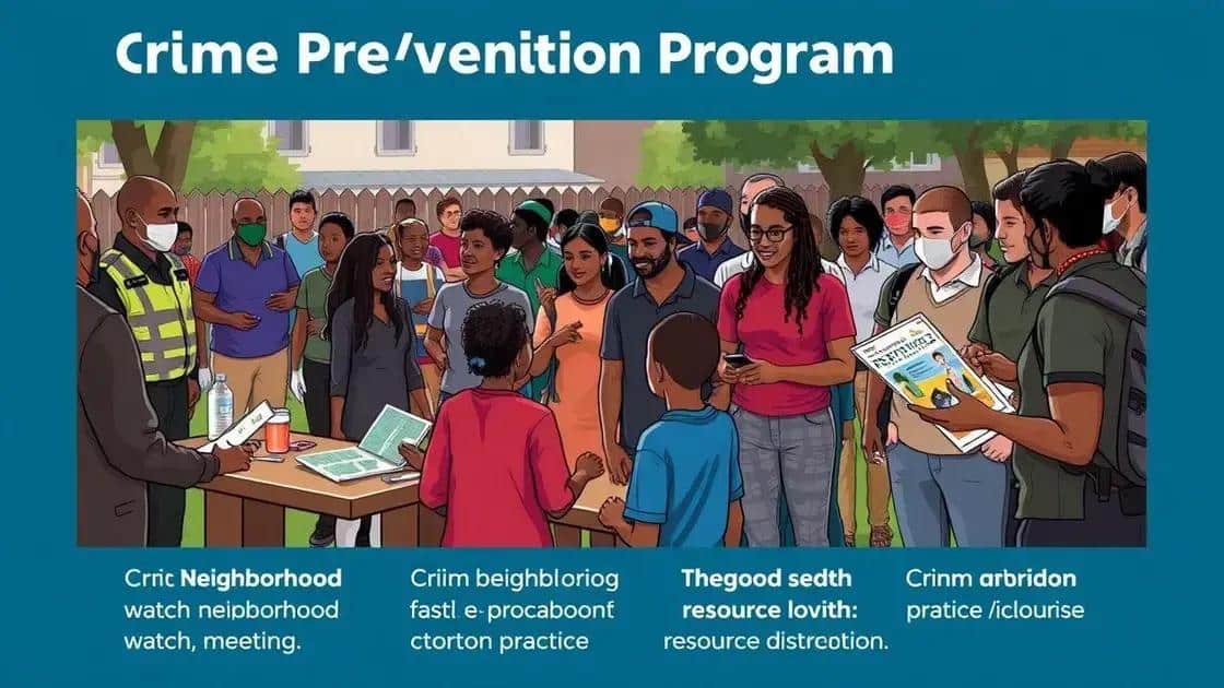 The role of community programs in crime prevention